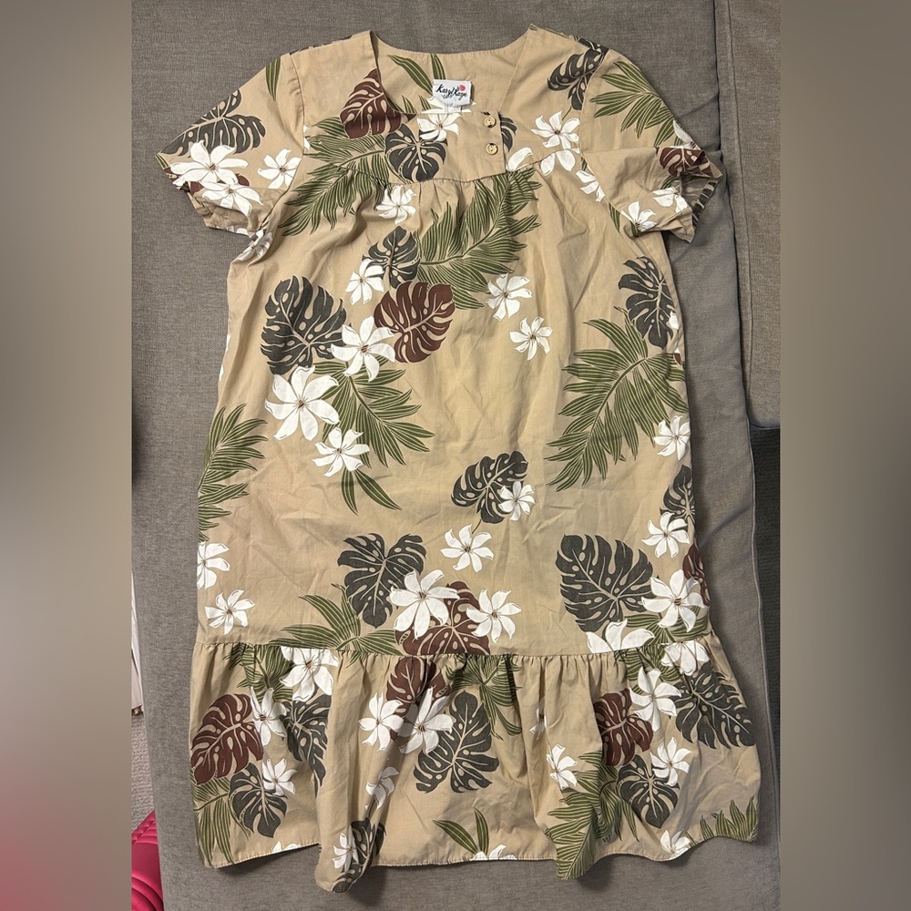 Vintage Karyl Kaye Tropical Dress Muumuu